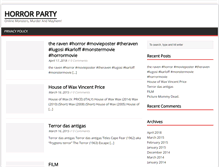 Tablet Screenshot of horror-party.com